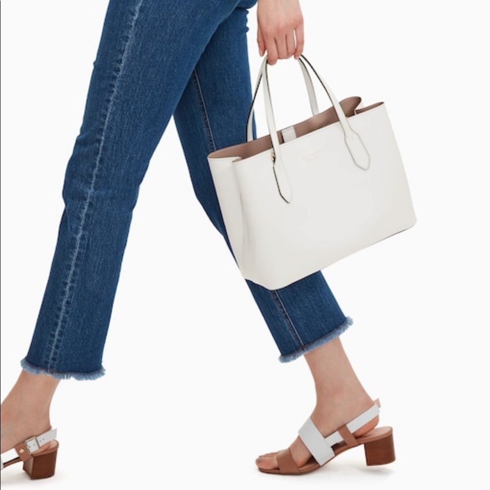 Kate spade Harper satchel in off white and yellow - Picture 6 of 12